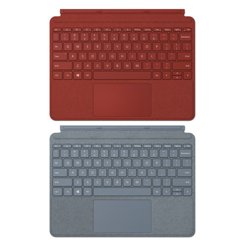 Microsoft Surface Go Signature Type Cover Poppy Red + Microsoft Surface Go Signature Type Cover Ice Blue