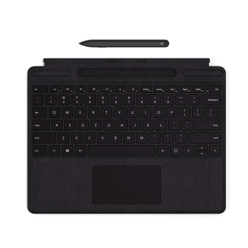 Microsoft Surface Slim Pen Black + Microsoft Surface Pro X Signature Keyboard with Black Slim Pen
