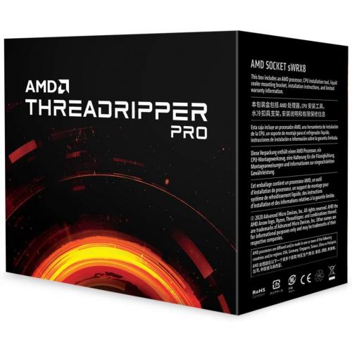 AMD Ryzen Threadripper PRO 3995WX 64 Core Processor - 64 cores & 128 threads - 4.20 GHz Max Boost Clock - 32 MB L2 Cache - 280W Thermal Design Power - Up to 3200 MHz Memory