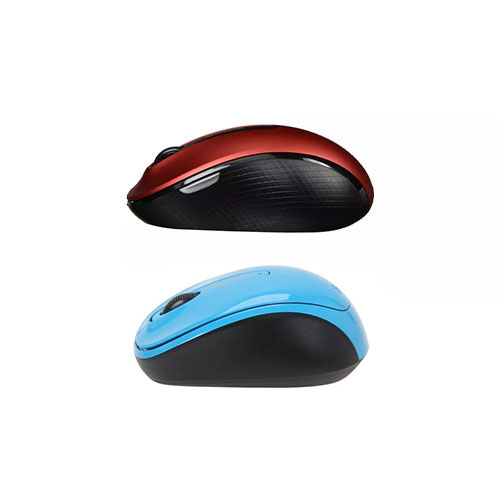 Microsoft Wireless Mobile Mouse 4000 + Microsoft 3500 Wireless Mobile Mouse- Cyan Blue - BlueTrack Enabled - Nano Transceiver - 4-way Scrolling - 4 Customizable Buttons - Up to 10 Months Battery Life