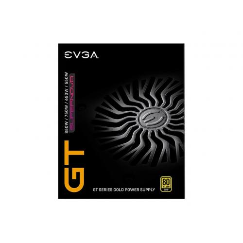 EVGA Supernova 850 GT 80 Plus Gold 850W Power Supply   80 PLUS Gold Certified   Compact 150mm Size   Fully Modular   Power ON Self Tester   Auto ECO Mode With FBD Fan 