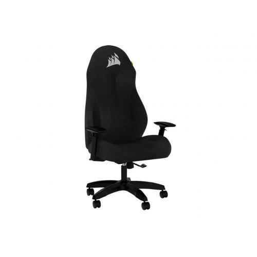 CORSAIR TC60 Fabric Gaming Chair Black   Soft Cloth Fabric Exterior   Adjustable Tilt Angle   Easy Assembly Process   Adjustable Back Angle   Height Adjustability 
