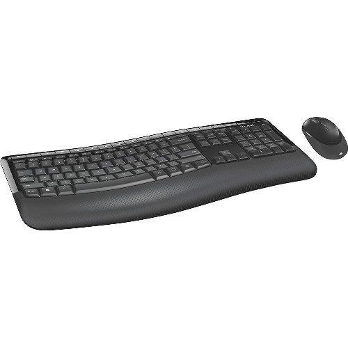 Microsoft Wireless Comfort 5050 Desktop Keyboard & Mouse Pack Of Two   USB Wireless RF Keyboard & Mouse   16 Hot Keys   Scroll Wheel   104 Total Keys On Keyboard   5 Total Keys On Mouse 