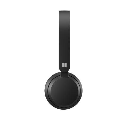 Microsoft Modern USB Headset Black   Wired USB A Connection   High Quality Stereo Sound   Comfortable On Ear Design   Noise Reducing Microphone   Convenient Call Controls 
