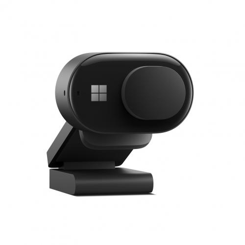 Microsoft Modern Webcam Matte Black   High Quality 1080p HD Video At 30 Fps   78 Degree Viewing Angle   Integrated Privacy Shutter   Versatile Mounting System   USB Type A Wired Connection 