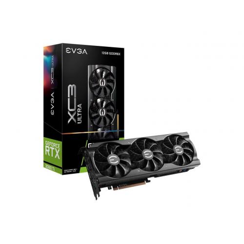 EVGA GeForce RTX 3080 Ti 12GB GDDR6X XC3 ULTRA GAMING Graphics Card - 12GB GDDR6X Memory - iCX3 Cooling - Adjustable ARGB LED - Metal Backplate - 2nd Gen Ray Tracing Cores