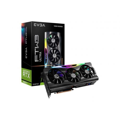 EVGA GeForce RTX 3080 Ti 12GB GDDR6X FTW3 ULTRA GAMING Graphics Card - EVGA iCX3 Technology - Adjustable ARGB LED - All-Metal Backplate - 2nd Gen Ray Tracing Cores - 3rd Gen Tensor Cores