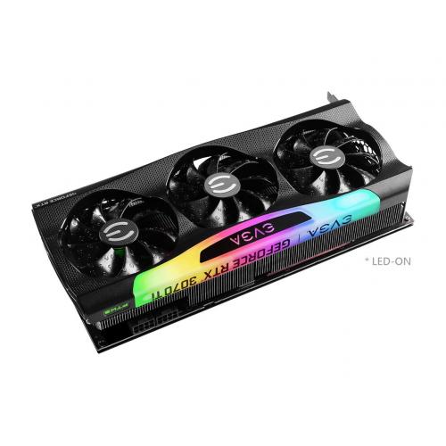 EVGA RTX 3070 Ti 8GB FTW3 ULTRA Gaming LHR Graphics Card   EVGA ICX3 Technology   Adjustable ARGB LED   All Metal Backplate   2nd Gen Ray Tracing Cores   3rd Gen Tensor Cores 