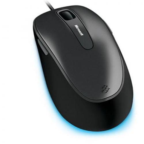 Open Box: Microsoft 4500 Mouse Black, Anthracite   Wired USB   1000 Dpi   5 Button(s)   Contoured Shape   Rubber Side Grips 