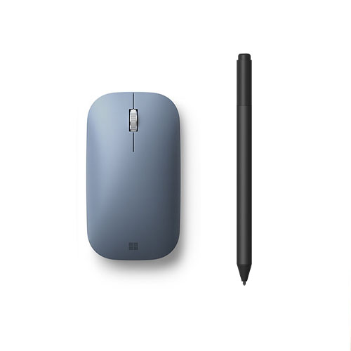 Microsoft Surface Pen Charcoal + Microsoft Surface Mobile Mouse Ice Blue