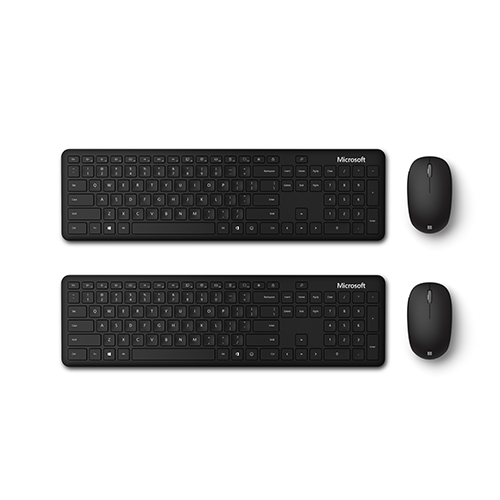 Microsoft Bluetooth Keyboard & Mouse Desktop Bundle Pack of Two - Bluetooth Connectivity - 2.4 GHz Operating frequency - 3-button Mouse w/ fast tracking sensor - 3 yr battery life for Keyboard - Up to 12 month battery life for Mouse