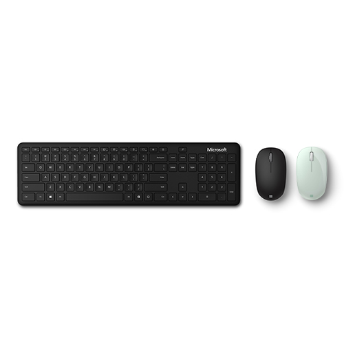 Microsoft Bluetooth Mouse Mint + Microsoft Bluetooth Keyboard & Mouse Desktop Bundle - Bluetooth Connectivity - 2.40 GHz Operating Frequency - 3 yr battery life for Keyboard - 1000 dpi movement resolution - 3-button Mouse w/ fast tracking sensor
