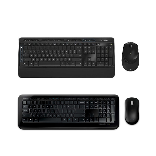 Microsoft Wireless Desktop 3050 + Microsoft Wireless Desktop 850 - USB Wireless Keyboard - USB Wireless RF BlueTrack Mouse - 1000 dpi/ 988 dpi Movement Resolution - 12 Hot Keys - Compatible with Computer & Notebook