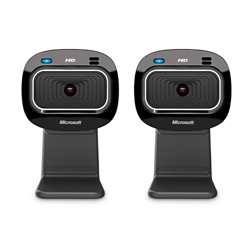 Microsoft LifeCam HD-3000 Webcam Pack of Two - 30 fps for Webcam - USB 2.0 Interface - 1280 x 720 Video - CMOS Sensor - Widescreen