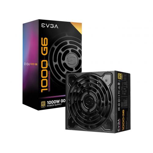 EVGA Supernova 1000 G6 80 Plus Gold 1000W Power Supply - 80 Plus Gold Certified - Compact 140mm Size - Includes Power on Self Tester - Eco Mode with FDB Fan - 10 Year Warranty