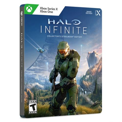 Halo Infinite Collector's Steelbook Edition   For Xbox Series X And Xbox One   ESRB Rated T (Teen 13+)   Limited Edition Collectible Metal Case   Shooter Strategy Game 