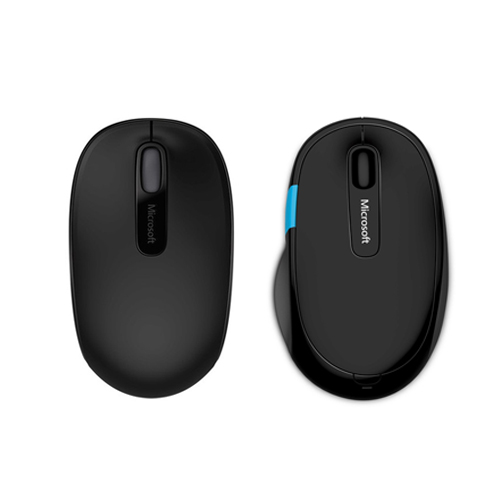 Microsoft Wireless Mobile Mouse 1850 Black + Microsoft Sculpt Comfort Wireless Mouse Black - Wireless Bluetooth Connectivity - 2.40 GHz Operating Frequency - 1000 dpi movement resolution - 4-Way Scrolling - 3 Buttons/6 Buttons