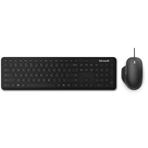 Microsoft Bluetooth Keyboard Black + Microsoft Ergonomic Mouse Black - Bluetooth Connectivity for Keyboard - USB 2.0 Type A Connection for Mouse - 1000 dpi movement resolution - 2.40 GHz Operating Frequency - 5 Buttons total on Mouse