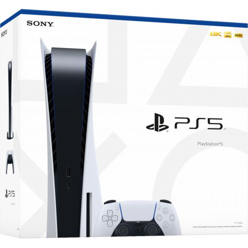 PlayStation 5 Console   Includes PS5 Console & DualSense Controller   16GB RAM 825GB SSD   Custom Integrated I/O   Up To 120fps @ 120Hz Output   Tempest 3D AudioTech 