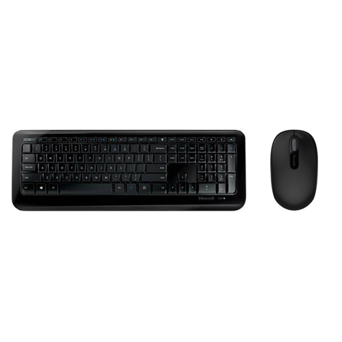 Microsoft Wireless Mobile Mouse 1850 Black + Microsoft Wireless Desktop 850 Keyboard - Wireless Mouse and Keyboard - USB Interface for Keyboard - 2.40 GHz Operating Frequency - 1000 dpi movement resolution - Compatible with Computer