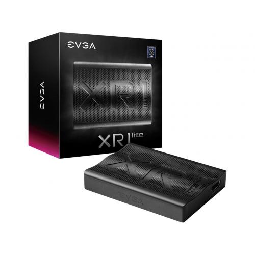 EVGA XR1 Lite Capture Card USB 3.0 4K Pass Through - 1080p@60fps Video Capture - 4K@60fps Input / Passthrough - Certified for OBS - USB 3.0 Type-C & HDMI Interface