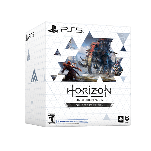 Horizon Forbidden West Collectors Edition   For PlayStation 4 & PlayStation 5   ESRB Rated T (Teen 13+)   Includes SteelBook Display Case   Open World Action RPG   PlayStation Exclusive 