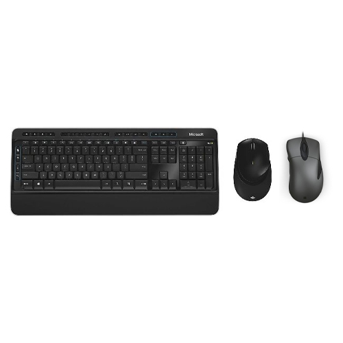 Microsoft Classic Intellimouse 3.0 + Microsoft Wireless Desktop 3050 - Cable Connectivity Mouse - USB Wireless Keyboard and Mouse - 3200 dpi Resolution/ 988 dpi Resolution - 12 Hot Keys - Vertical Scrolling