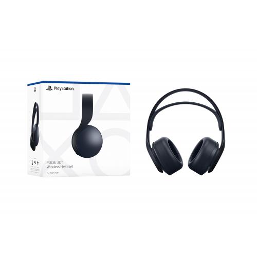 PlayStation 5 PULSE 3D Wireless Gaming Headset Midnight Black   Tuned To Deliver 3D Audio For PS5   3.5mm Jack Audio Cable   Dual Noise Cancelling Microphones   Built In Rechargeable Battery   Up To 12 Hours Of Wireless Play 