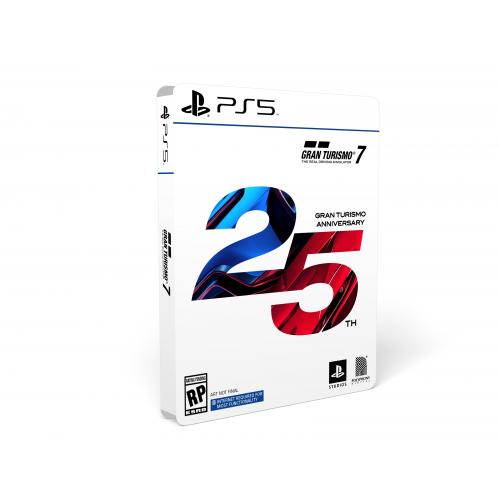 Gran Turismo 7 25th Anniversary Edition PS5 & PS4   For PS5 With PS4 Entitlement   Released 3/4/2022   Driving Simulator Game   1,100,000 CR In Game Credit & Exclusive SteelBook Case   30 Manufacturer & Partner PSN Avatars 