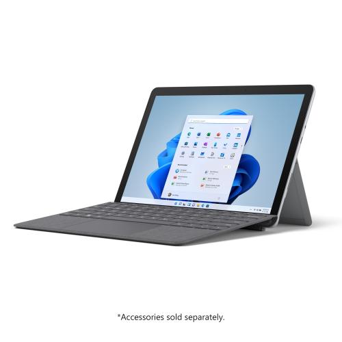 Microsoft Surface Go 3 10.5" Tablet Intel Pentium Gold 6500Y 8GB RAM 128GB SSD Platinum   Intel Pentium Gold 6500Y Dual Core   1920 X 1280 PixelSense Display   Intel UHD Graphics 615   Up To 11 Hr Battery Life   Windows 11 Home In S Mode 