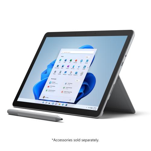 Microsoft Surface Go 3 10.5" Tablet Intel Core I3 10100Y 8GB RAM 128GB SSD Platinum   10th Gen I3 10100Y Dual Core   1920 X 1280 PixelSense Display   Intel UHD Graphics 615   Up To 11 Hr Battery Life   Windows 11 Home In S Mode 