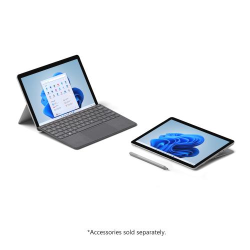 Microsoft Surface Go 3 10.5" Tablet Intel Core I3 10100Y 8GB RAM 128GB SSD Platinum   10th Gen I3 10100Y Dual Core   1920 X 1280 PixelSense Display   Intel UHD Graphics 615   Up To 11 Hr Battery Life   Windows 11 Home In S Mode 
