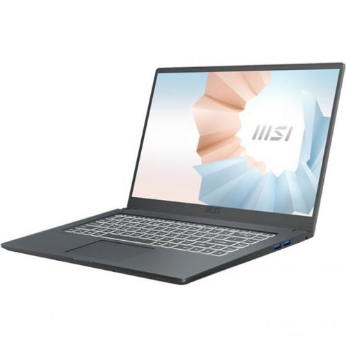 MSI Modern 15.6" Ultrabook Laptop Intel Core I7 1195G7 8GB RAM 512GB SSD Carbon Gray   11th Gen I7 1195G7 Quad Core   Intel Iris Xe Graphics   1920 X 1080 FHD Resolution   In Plane Switching (IPS) Technology   Windows 10 Home 