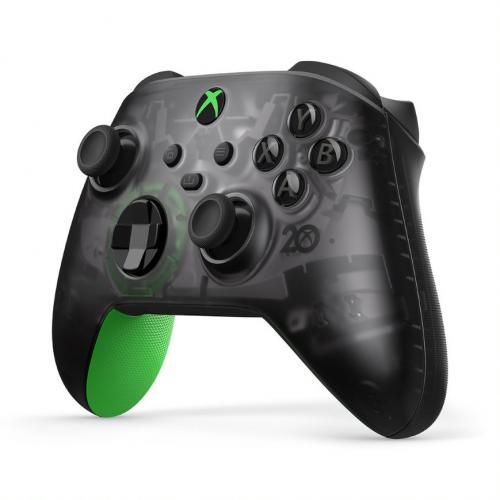 Xbox Wireless Controller 20th Anniversary Special Edition   For Xbox Series X/S, Xbox One, & Windows 10   Bluetooth Connectivity   See Through Casing Special Edition   Hybrid D Pad & Share Buttons   Textured Green Grips 