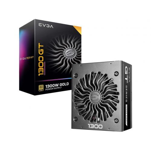EVGA SuperNOVA 1300W GT Power Supply - Fully Modular - Eco Mode with FDB Fan - Includes Power ON Self Tester - 80 PLUS Gold certified - 10 Year Limited Warranty