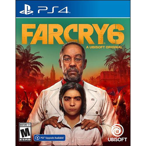 Far Cry 6 Standard Edition PS4 - PS4 Pro Enhanced - ESRB Rated M (Mature 17+) - Action/Adventure game - Includes Free Upgrade to the Digital PS5 Version - DualShock 4 Vibration Function