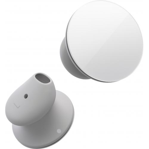 Microsoft Surface Earbuds Glacier - Bluetooth Connectivity - 2 x Microphones per earbud - 13.6mm Speaker Drivers - Touch, tap, swipe, voice Controls - Up to 24 hr of music listening