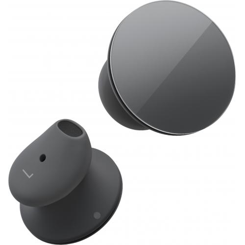 Microsoft Surface Earbuds Graphite - Bluetooth Connectivity - 2 x Microphones per earbud - 13.6mm Speaker Drivers - Touch, tap, swipe, voice Controls - Up to 24 hr of music listening