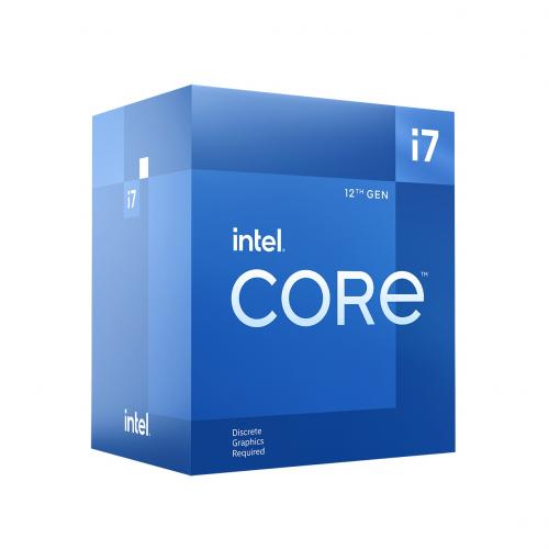 Intel Core I7 12700F Desktop Processor   12 Cores (8P+4E) & 20 Threads   Up To 4.90 GHz Turbo Speed   Intel Turbo Boost Max Technology   DDR5 And DDR4 Support   Intel Laminar RM1 Cooler Included 