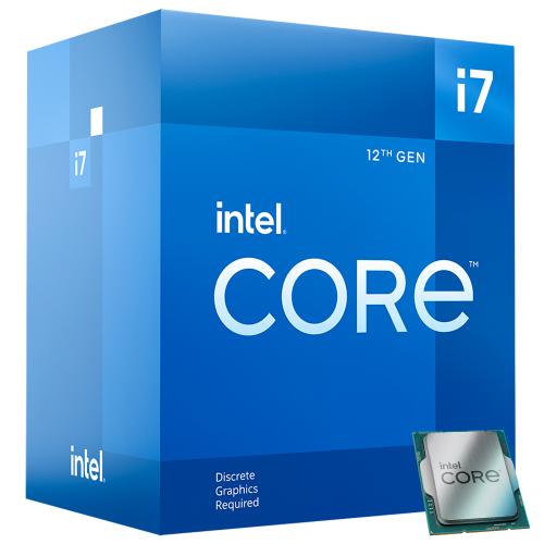 Intel Core i7-12700F Desktop Processor - 12 Cores (8P+4E) & 20 Threads - Up to 4.90 GHz Turbo Speed - Intel Turbo Boost Max Technology - DDR5 and DDR4 support - Intel Laminar RM1 Cooler Included