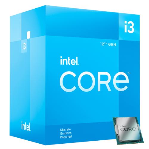 Intel Core i3-12100F Desktop Processor - 4 Cores (4P+0E) & 8 Threads - Up to 4.30 GHz Turbo Speed - DDR5 and DDR4 support - PCIe 5.0 & 4.0 support - Intel Laminar RM1 Cooler Included
