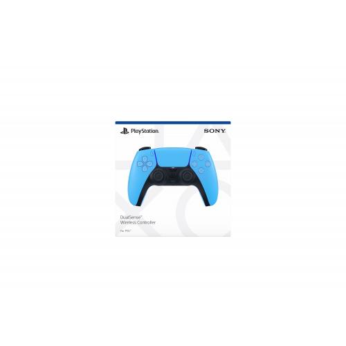PlayStation 5 DualSense Wireless Controller Starlight Blue   Compatible With PlayStation 5   Feat. Haptic Feedback & Adaptive Triggers   Charge & Play Via USB Type C   Built In Microphone & 3.5mm Jack   Features New Create Button 