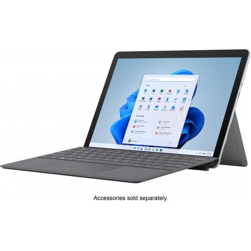 Microsoft Surface Go 3 10.5" Tablet Intel Core I3 10100Y 8GB RAM 128GB SSD Wi Fi + LTE Platinum   10th Gen I3 10100Y Dual Core   1920 X 1280 PixelSense Display   Up To 11 Hr Battery Life   MicroSDXC Card Reader   Windows 11 Home In S Mode 