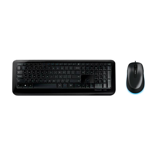 Microsoft Comfort Mouse 4500 Lochness Gray + Microsoft Wireless Desktop 850 Keyboard - Wired USB Mouse - Wireless Keyboard - 1000 dpi movement resolution - 5 Button(s)