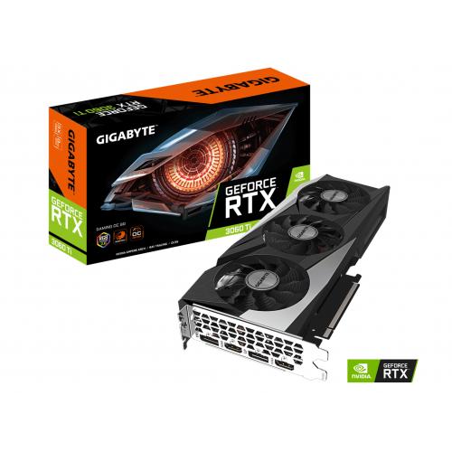 Gigabyte GeForce RTX 3060 Ti Gaming OC 8GB Rev 2 LHR Graphics Card + Gigabyte Z590 AORUS ELITE AX Ultra Durable Desktop Motherboard 