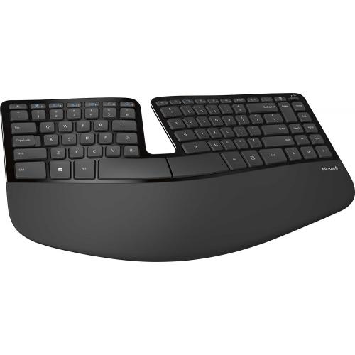 Microsoft Ocean Plastic Wireless Scroll Mouse Seashell + Microsoft Sculpt Ergonomic Desktop Keyboard And Mouse 