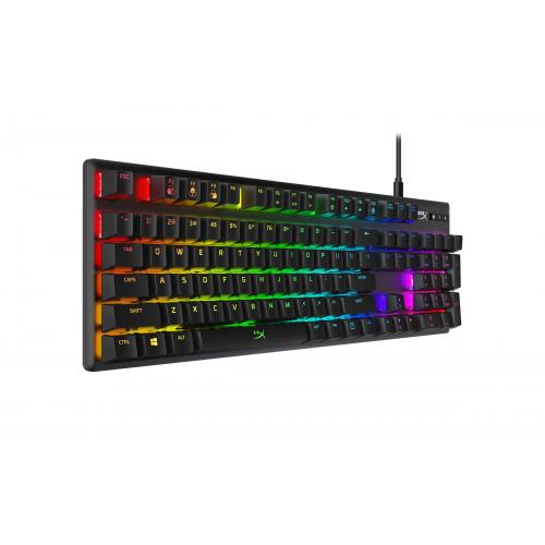 HyperX Alloy Origins Linear Switch Mechanical Gaming Keyboard   Customizable With NGENUITY Software   Three Adjustable Keyboard Angles   HyperX Red Linear Key Switches   Full Size With Detachable Cable   RGB Backlighting 
