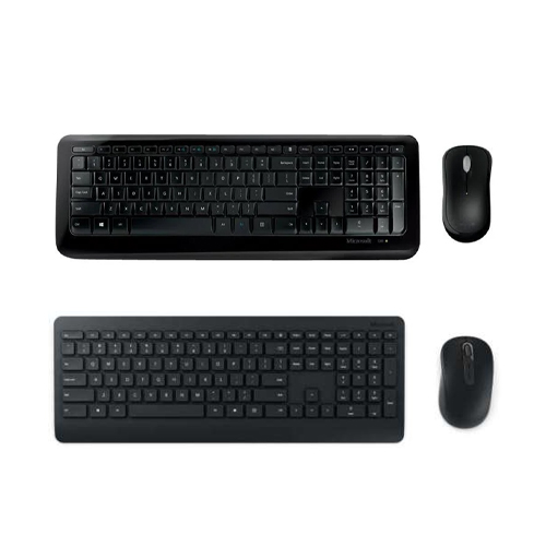 Microsoft Wireless Desktop 850 + Microsoft Wireless Desktop 900 - USB Wireless Keyboard and Mice - 1000 dpi movement resolution - Symmetrical Keyboard Design - Scroll Wheel - Compatible with Computer, Notebook