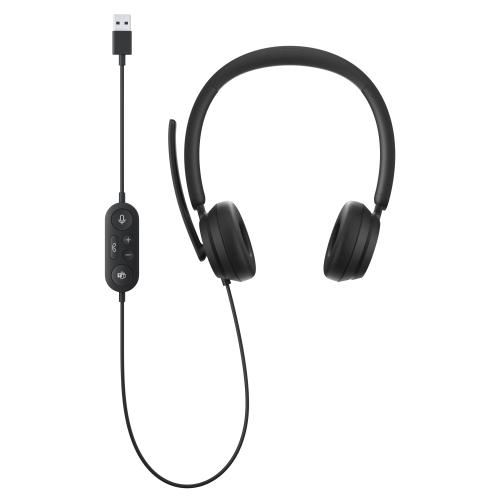 Microsoft Modern USB Headset Black + Microsoft Wireless Mobile Mouse 4000   Wired USB A Connection Headset   Radio Frequency Connectivity For Mouse   High Quality Stereo Sound   4 Way Scrolling And 4 Customizable Buttons   Comfortable On Ear Design 