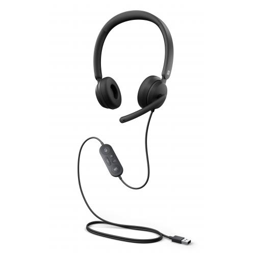 Microsoft Modern USB Headset Black + Microsoft All In One Media Keyboard   Wired USB A Connection Headset   Wireless Keyboard   High Quality Stereo Sound   Integrated Multi Touch Trackpad   Comfortable On Ear Design 